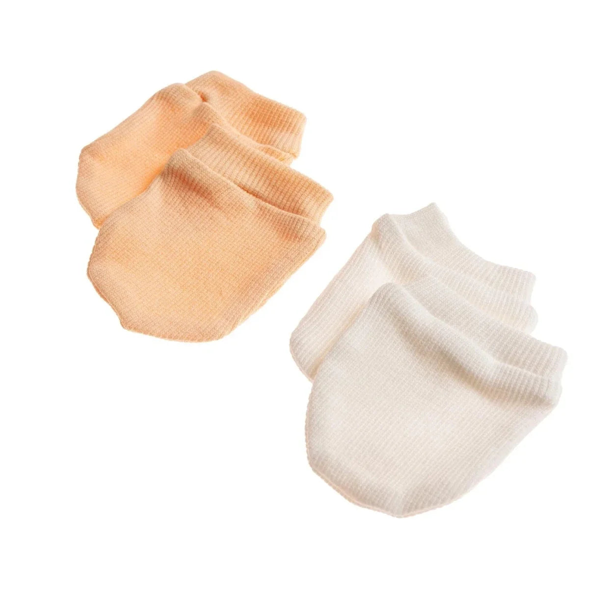 HelloBaby Ribbed Baby Scratch Mitts (Newborn)