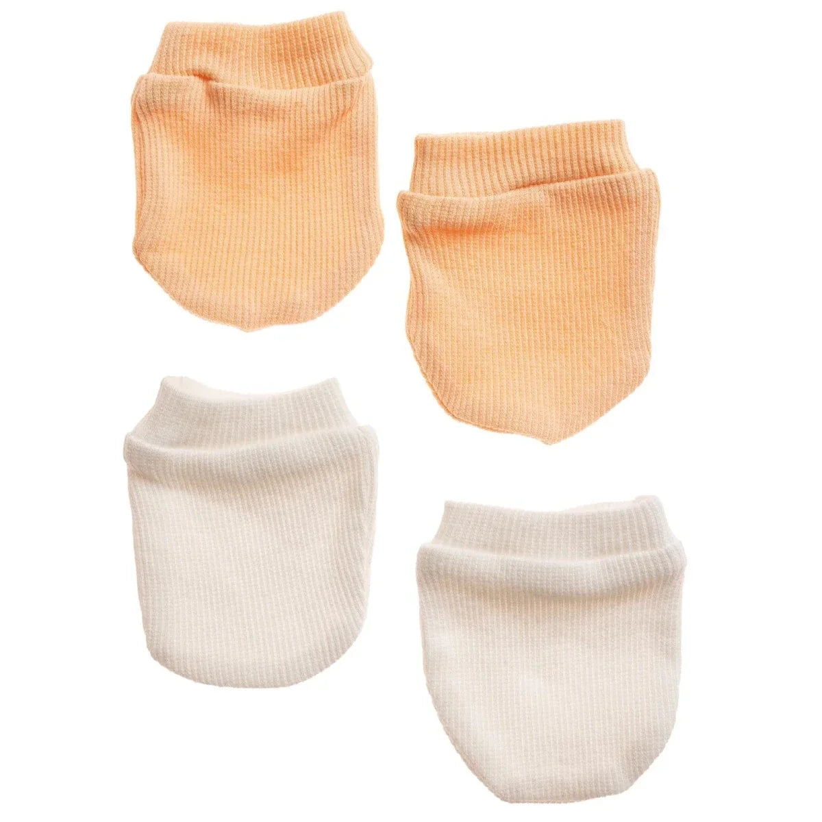 HelloBaby Ribbed Baby Scratch Mitts (Newborn)