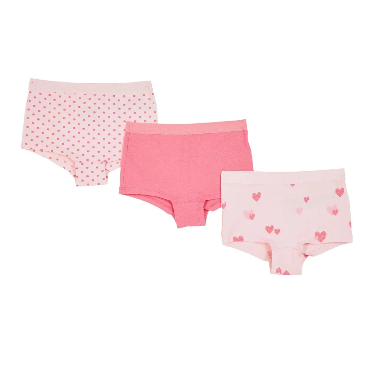 HelloBaby 3 Pack Heart Print Baby Boxer Shorts (12 Months to 4-5 Years)