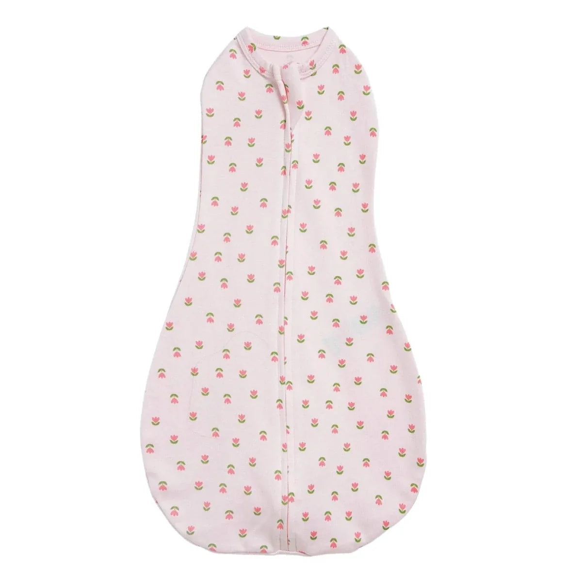 HelloBaby Floral Print Zip-Up Baby Swaddle (Newborn)