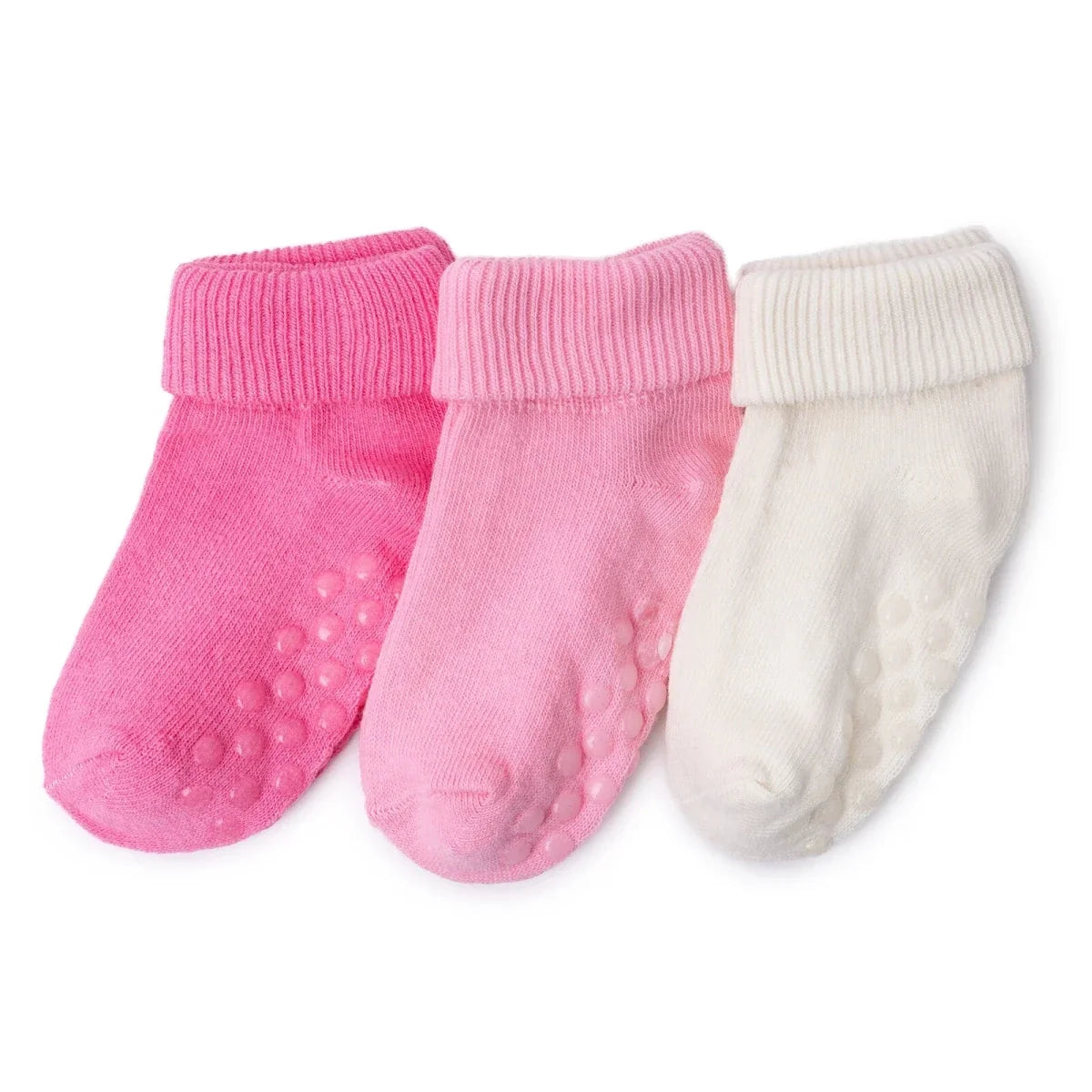 HelloBaby 3 Pack Roll-Top Baby Socks (Newborn to 12-24 Months)