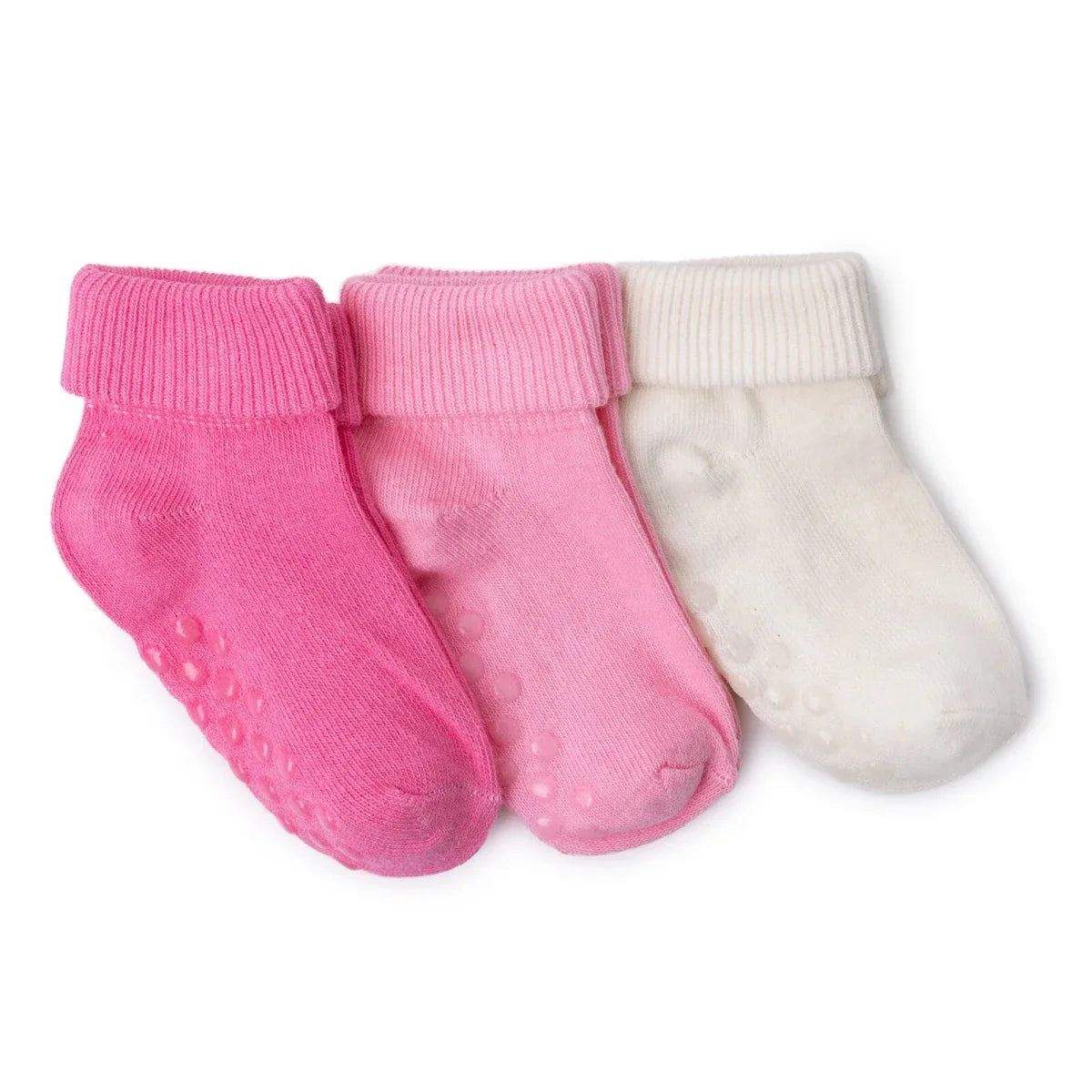 HelloBaby 3 Pack Roll-Top Baby Socks (Newborn to 12-24 Months)