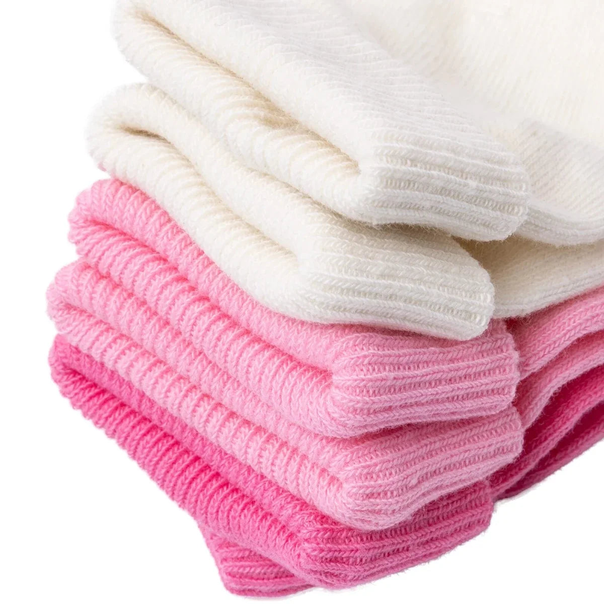 HelloBaby 3 Pack Roll-Top Baby Socks (Newborn to 12-24 Months)