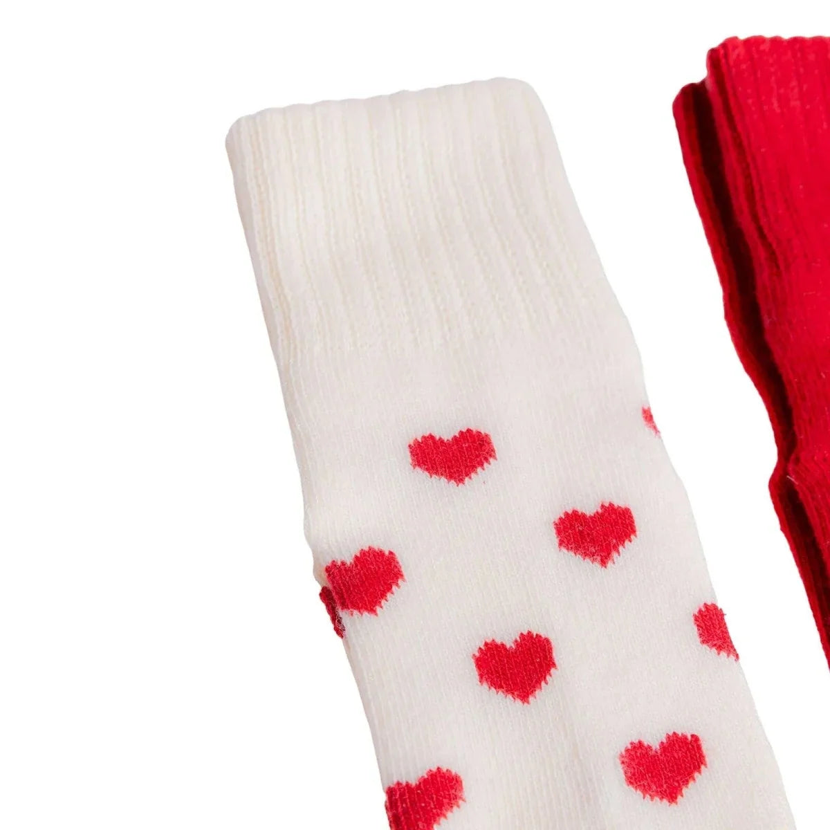 HelloBaby Heart Print 3 Pack Roll-Top Baby Socks (Newborn to 12-24 Months)