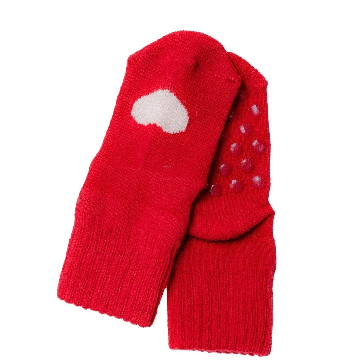 HelloBaby Heart Print 3 Pack Roll-Top Baby Socks (Newborn to 12-24 Months)