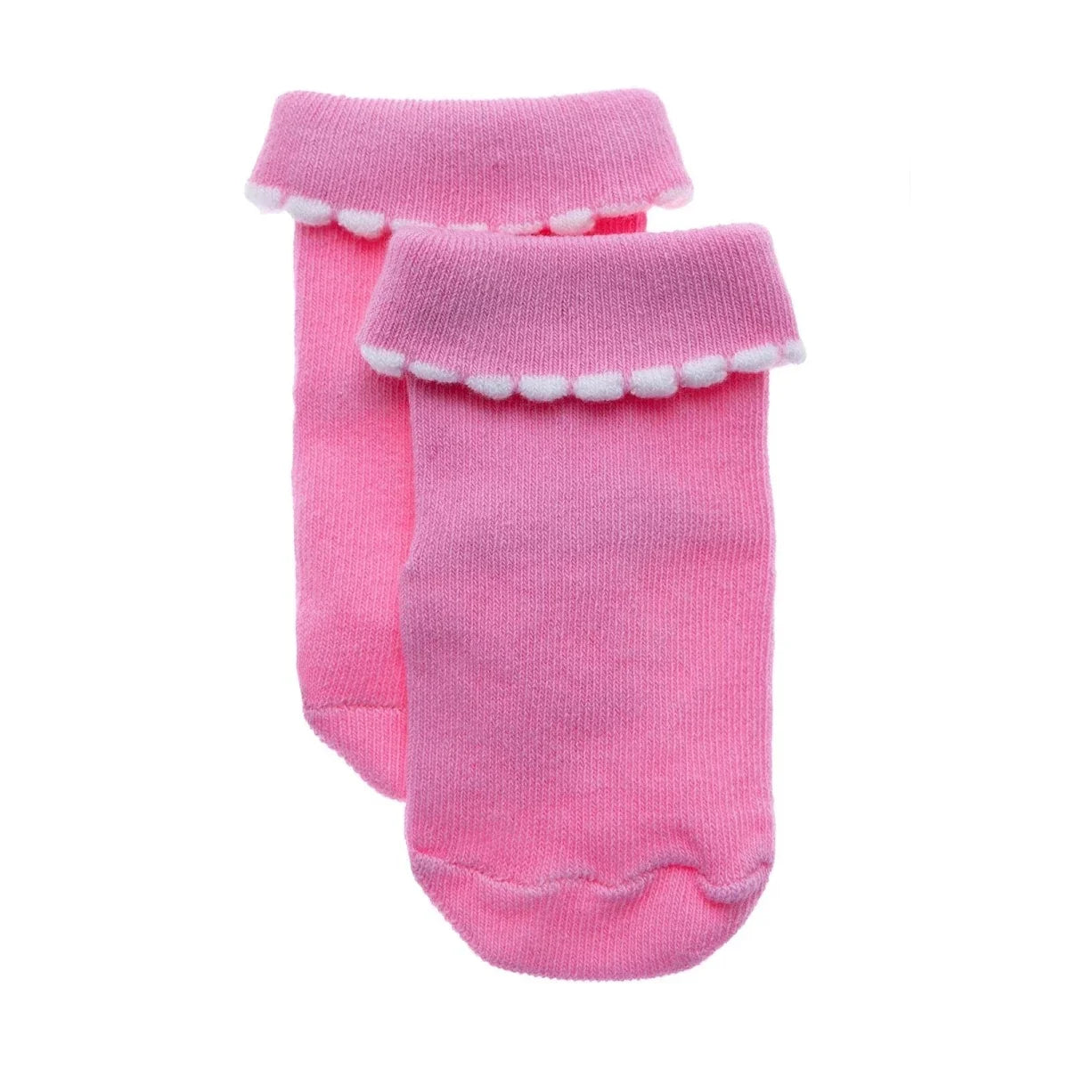 HelloBaby 3 Pack Cat Print Roll-Top Baby Socks (Newborn to 12-24 Months)