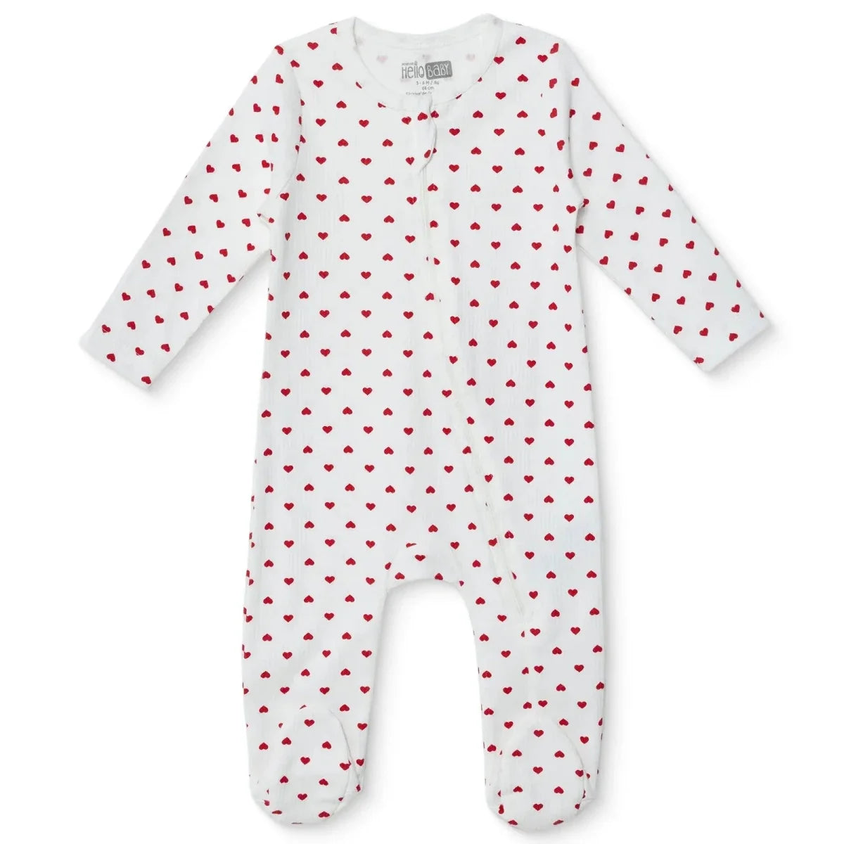 HelloBaby Polka Dot Long Sleeve Baby Sleepsuit with Feet (Newborn to 6-9 Months)