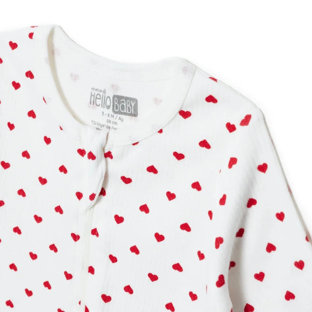 HelloBaby Polka Dot Long Sleeve Baby Sleepsuit with Feet (Newborn to 6-9 Months)