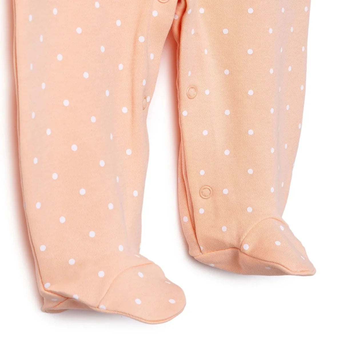 HelloBaby Polka Dot Long Sleeve Baby Sleepsuit with Feet (Newborn to 6-9 Months)