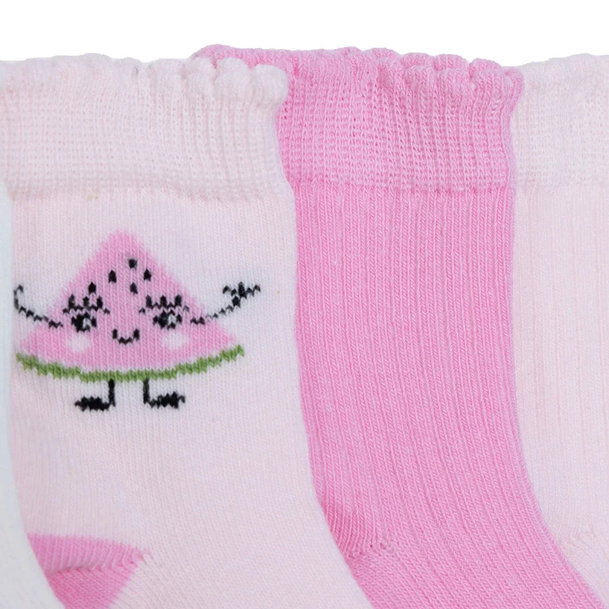 HelloBaby Fruit Print 5 Pack Ankle Baby Socks (Newborn to 4-5 Years)