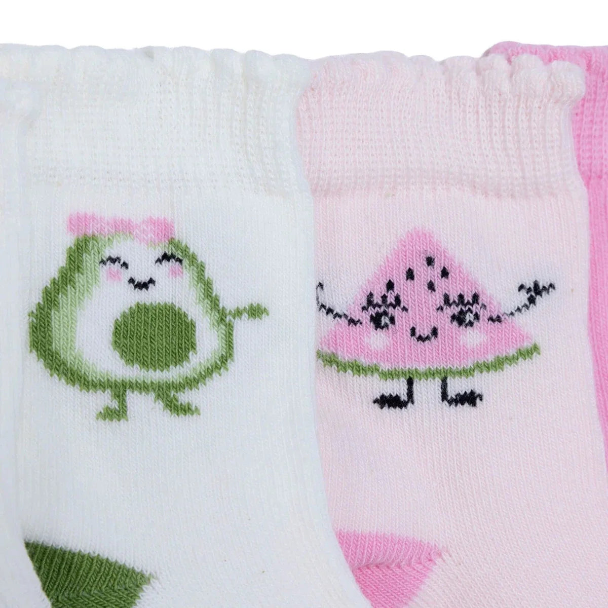 HelloBaby Fruit Print 5 Pack Ankle Baby Socks (Newborn to 4-5 Years)