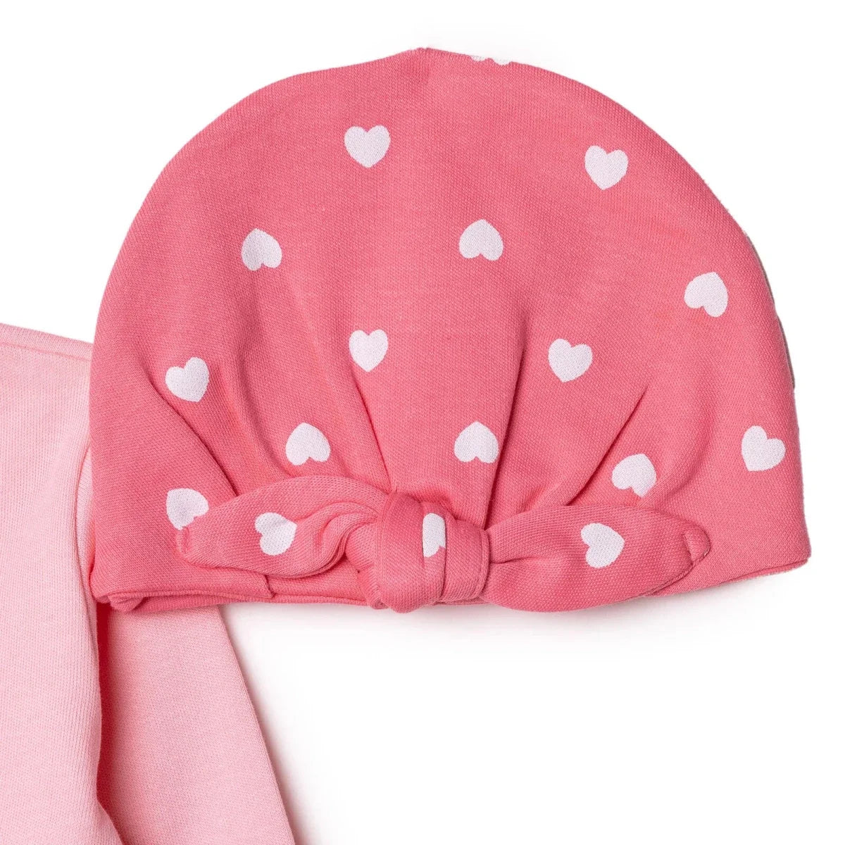 HelloBaby Heart Print Baby Hat, Vest & Bottoms Set (Newborn to 3-6 Months)