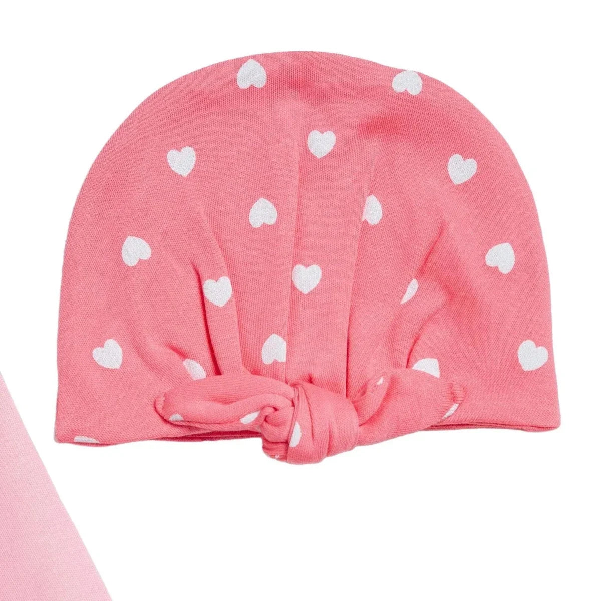 HelloBaby Heart Print Baby Hat, Vest & Bottoms Set (Newborn to 3-6 Months)