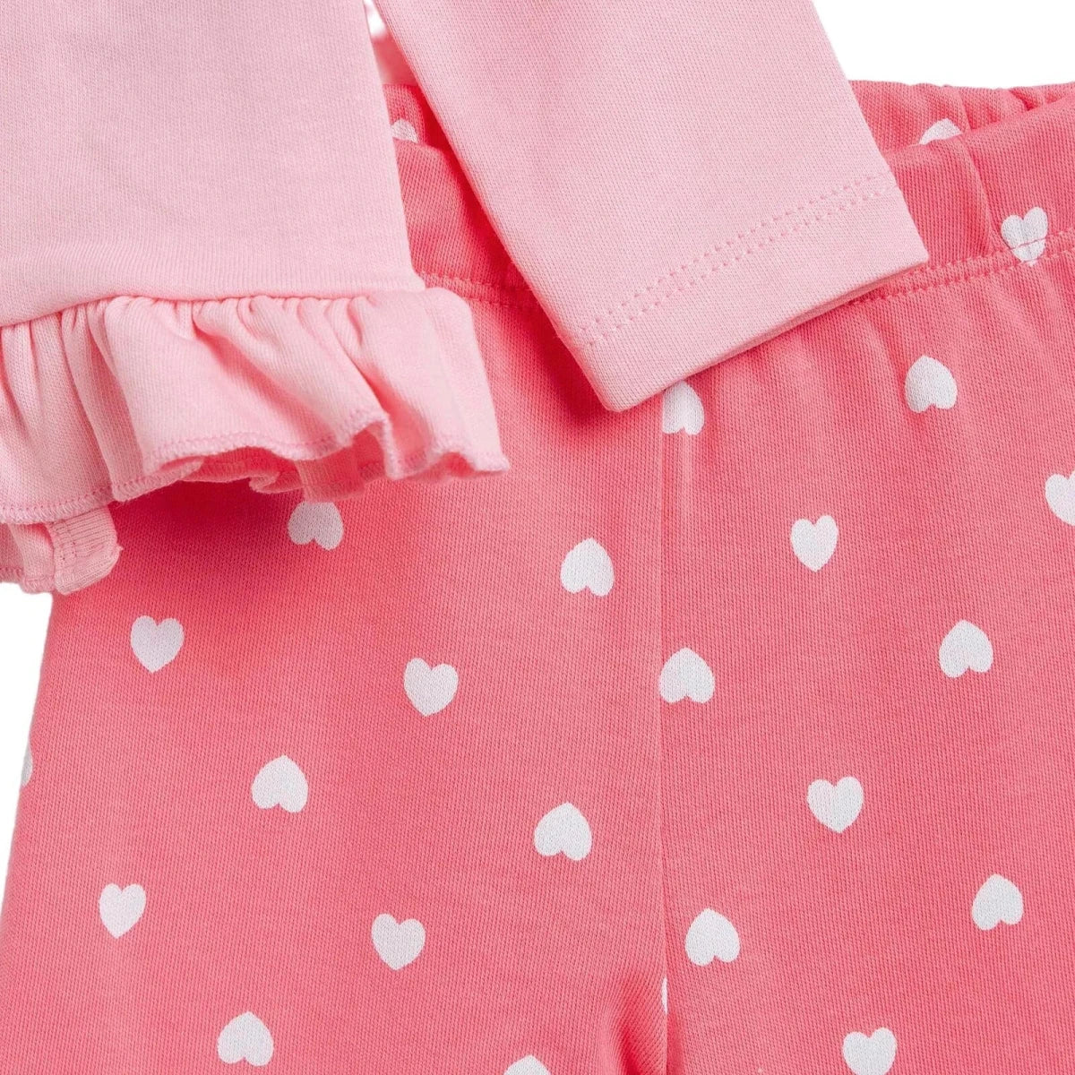 HelloBaby Heart Print Baby Hat, Vest & Bottoms Set (Newborn to 3-6 Months)