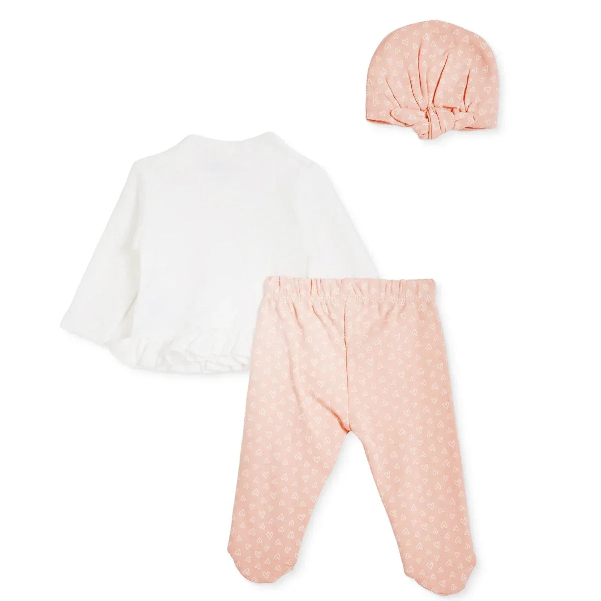HelloBaby "Sweet Heart" Slogan Baby Hat, Vest & Bottoms Set (Newborn to 3-6 Months)