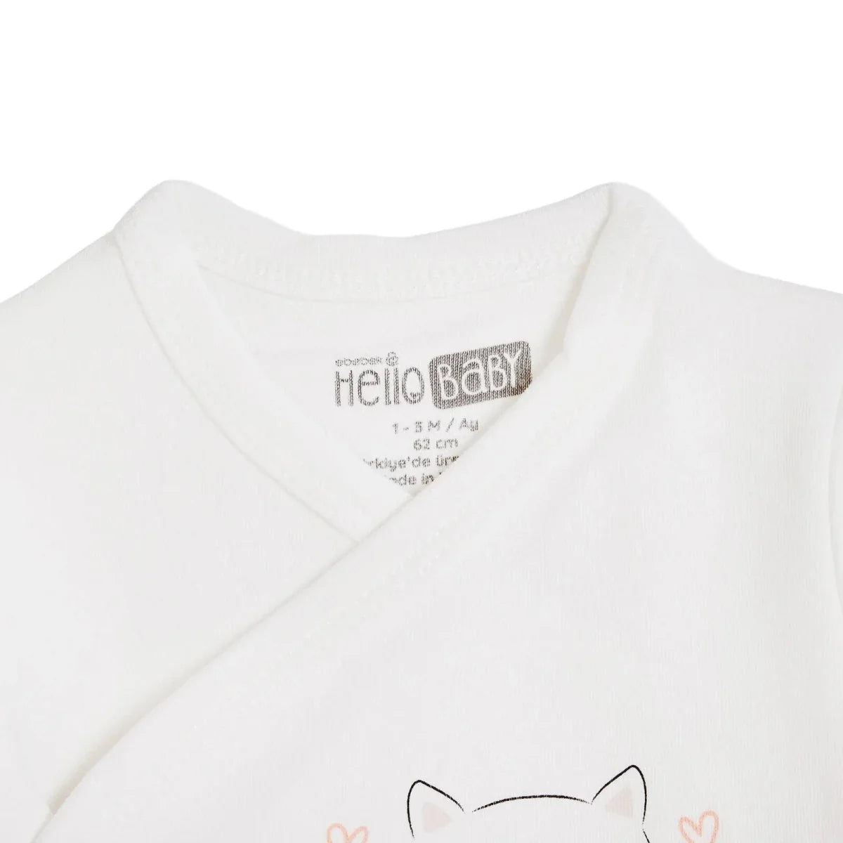 HelloBaby "Sweet Heart" Slogan Baby Hat, Vest & Bottoms Set (Newborn to 3-6 Months)