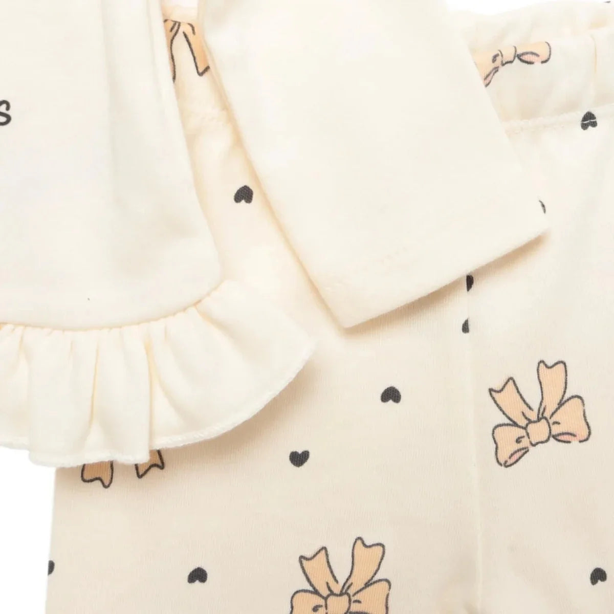 HelloBaby Floral Print Baby Hat, Vest & Bottoms Set (Newborn to 3-6 Months)
