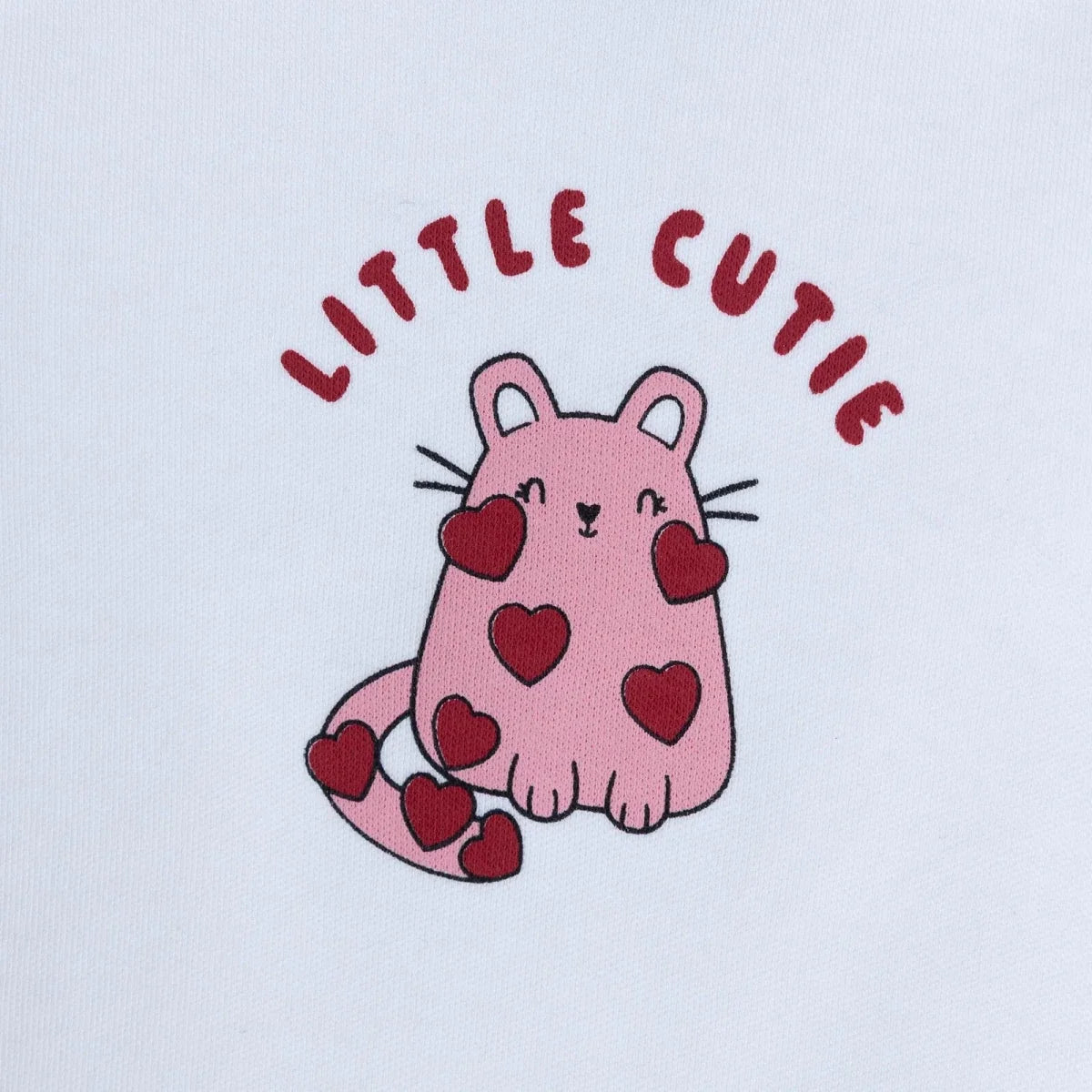 HelloBaby "Little Cutie" Slogan Baby Bodysuit, Hat & Bottoms Set (Newborn to 6-9 Months)
