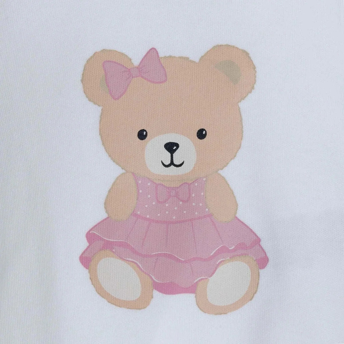 HelloBaby Bear Print Baby Bodysuit, Hat & Bottoms Set (Newborn to 6-9 Months)