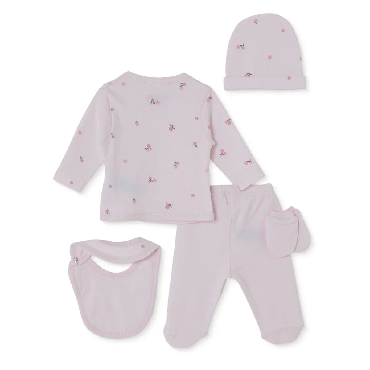 HelloBaby 5 Piece Floral Print Boxed Baby Hospital Bag Set (Newborn)