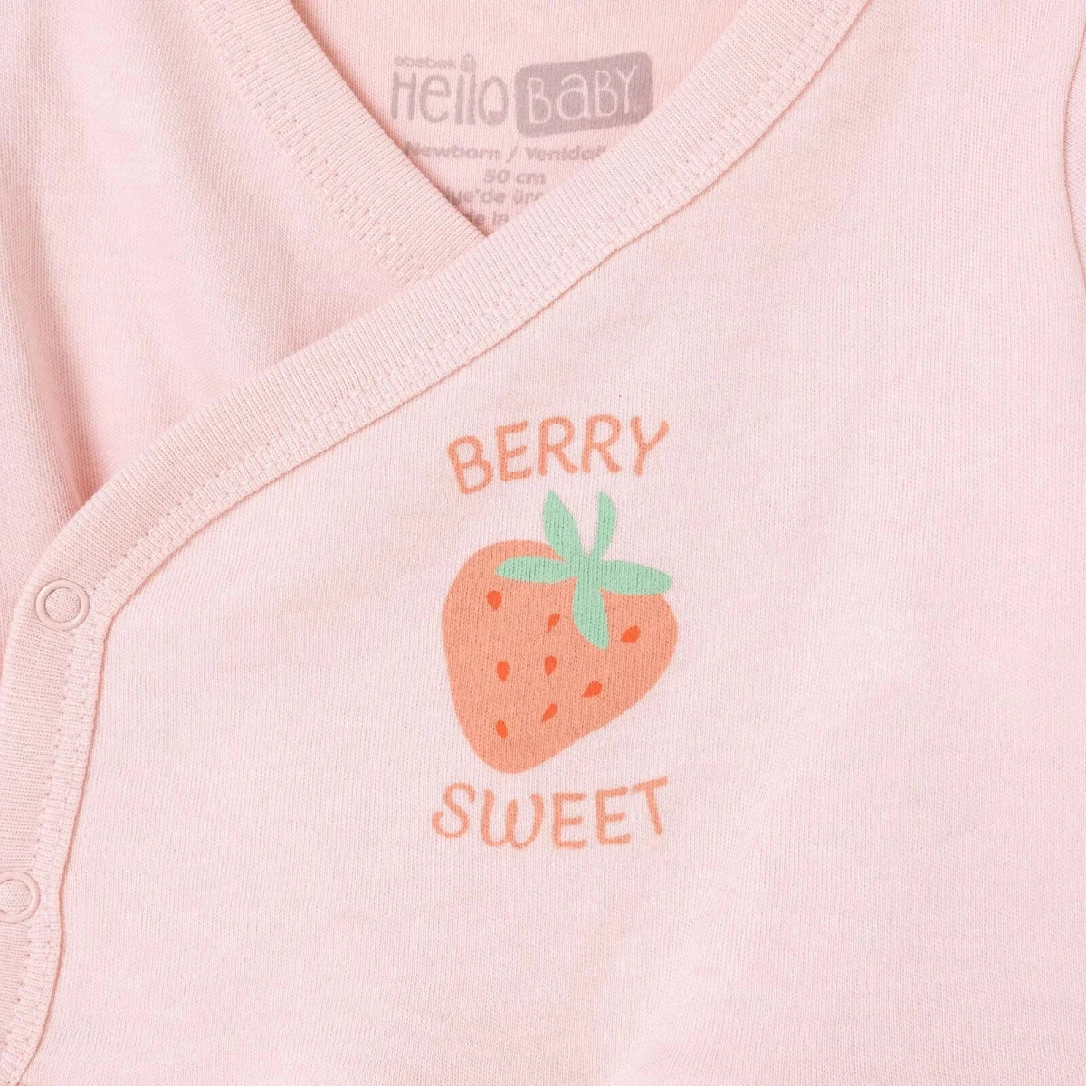 HelloBaby Strawberry Print Baby Hat, Vest & Bottoms Set (Newborn to 3-6 Months)
