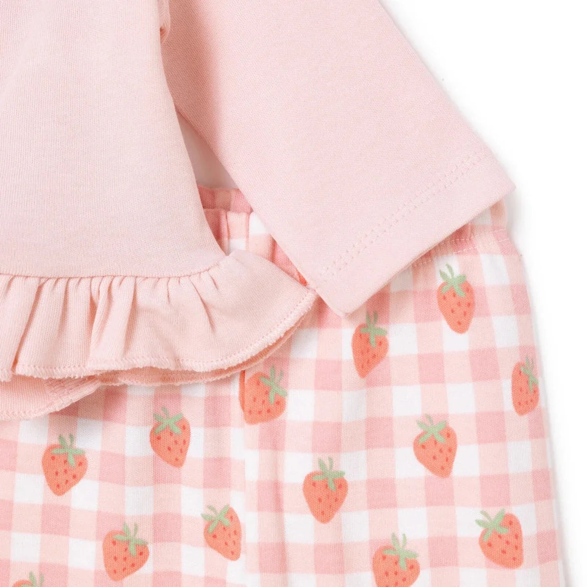 HelloBaby Strawberry Print Baby Hat, Vest & Bottoms Set (Newborn to 3-6 Months)