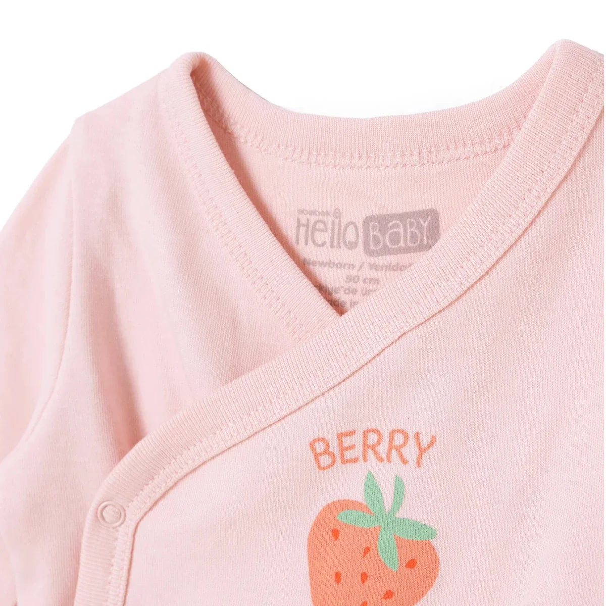HelloBaby Strawberry Print Baby Hat, Vest & Bottoms Set (Newborn to 3-6 Months)
