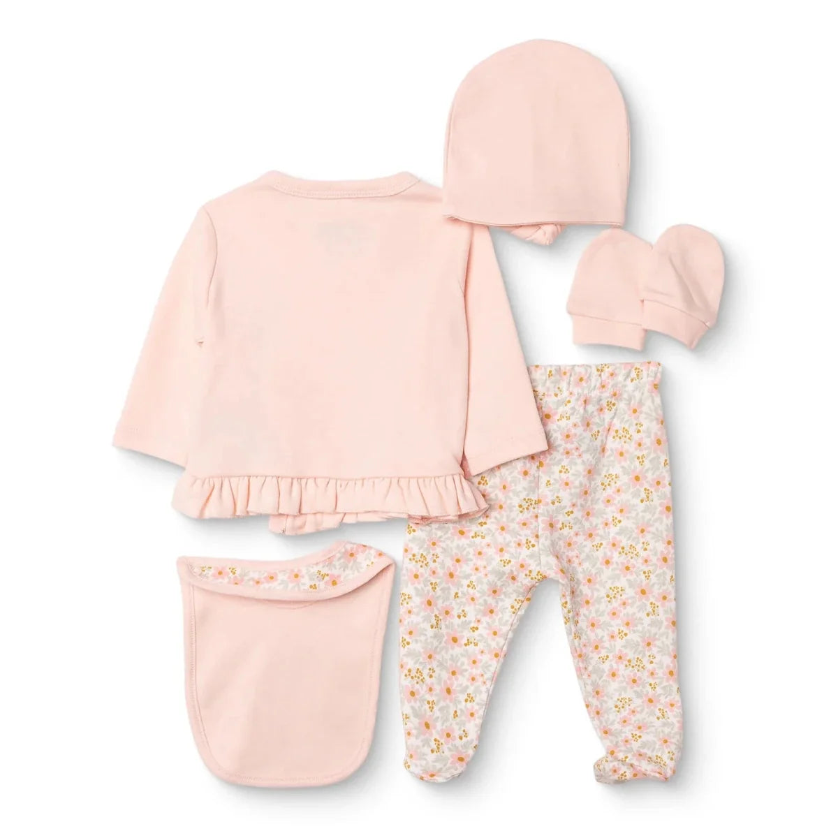 HelloBaby 5 Piece Floral Print Baby Hospital Bag Set (Newborn)