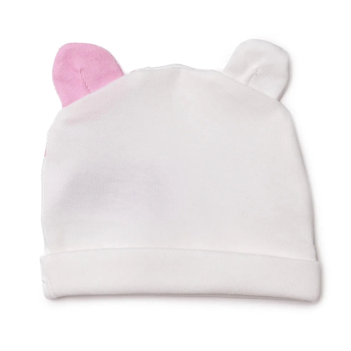 HelloBaby Cat Print Interlock Baby Hat (Newborn)
