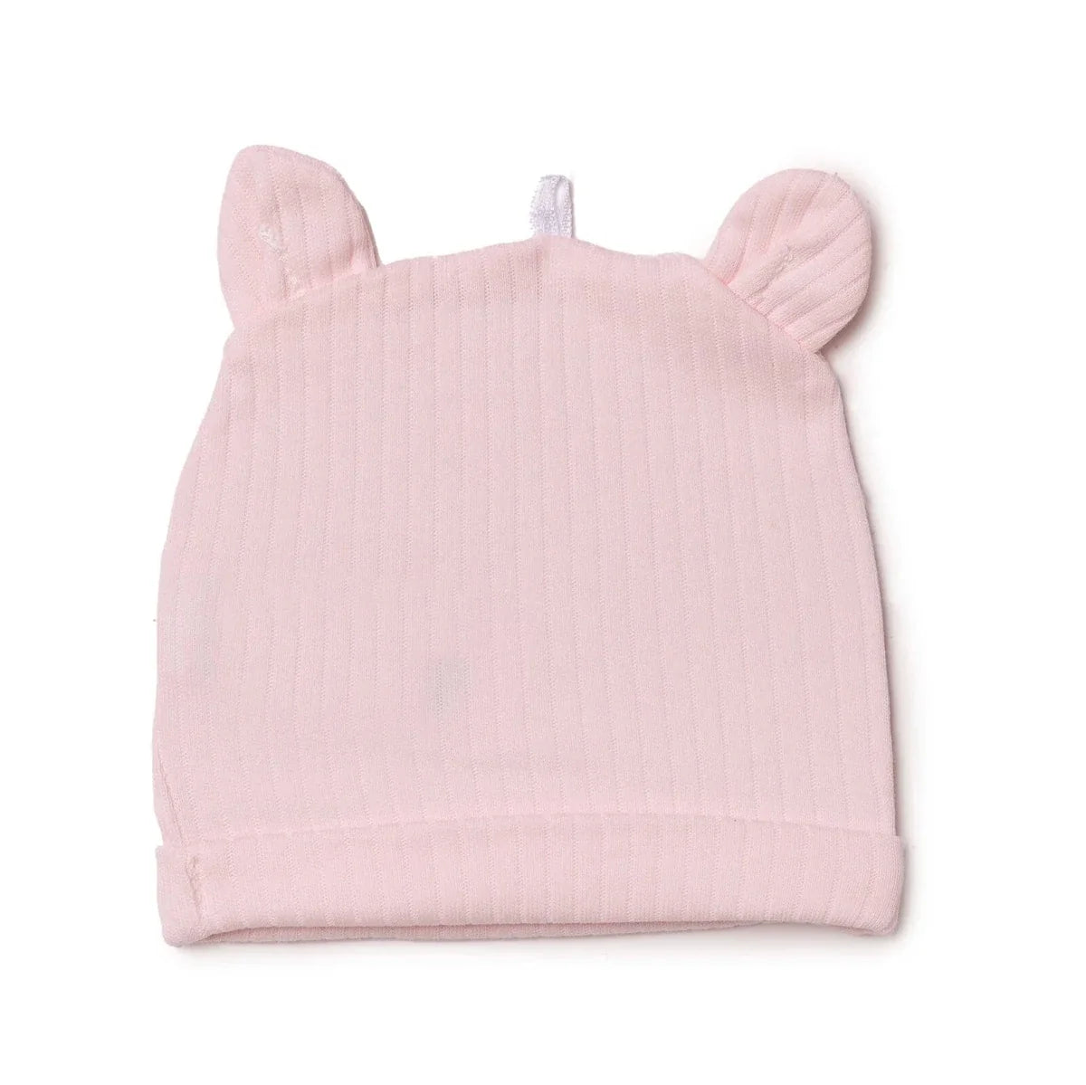 HelloBaby Bear Print Interlock Baby Hat (Newborn)