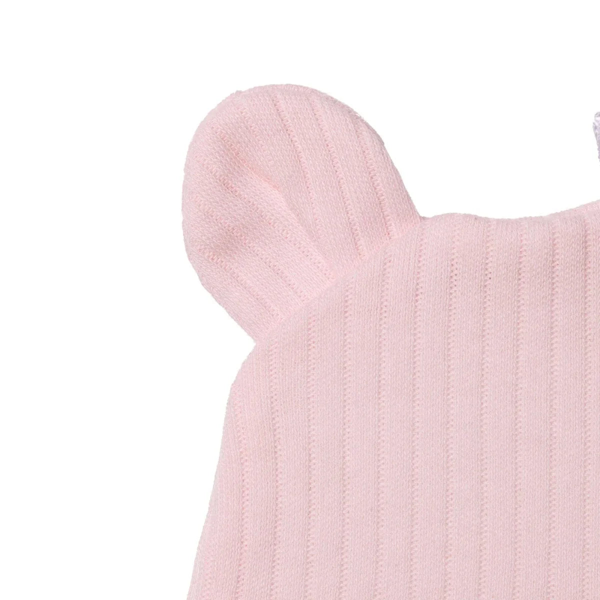 HelloBaby Bear Print Interlock Baby Hat (Newborn)