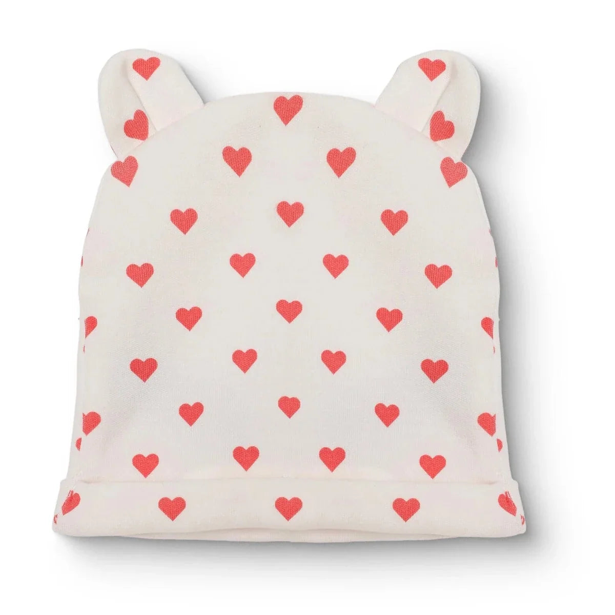 HelloBaby Heart Print Interlock Baby Hat (Newborn)