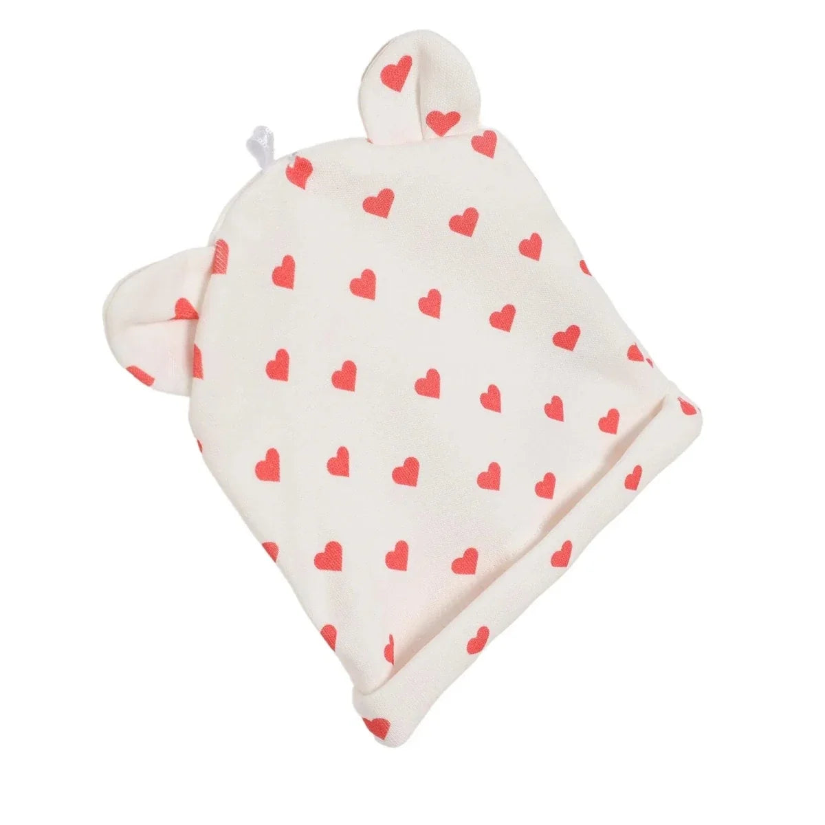 HelloBaby Heart Print Interlock Baby Hat (Newborn)