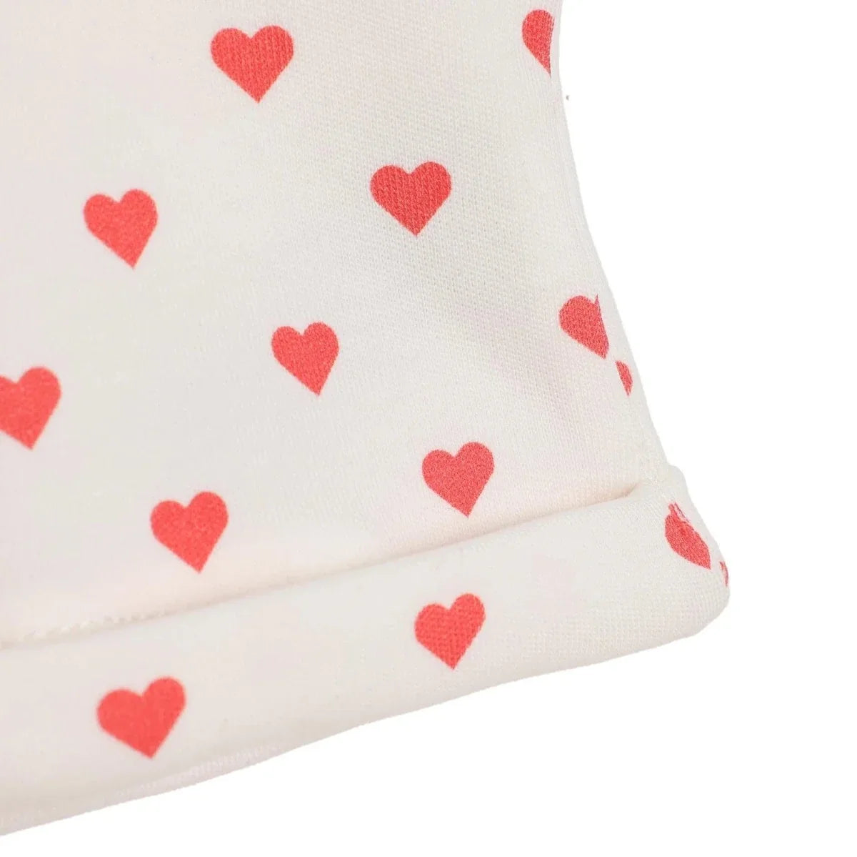 HelloBaby Heart Print Interlock Baby Hat (Newborn)