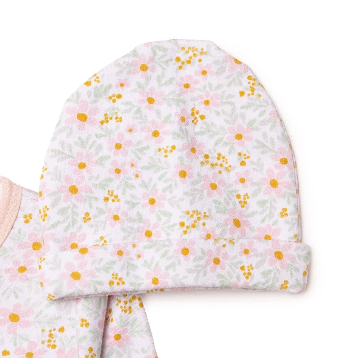 HelloBaby Floral Print Baby Bodysuit, Hat & Sleepsuit Set (Newborn to 3-6 Months)
