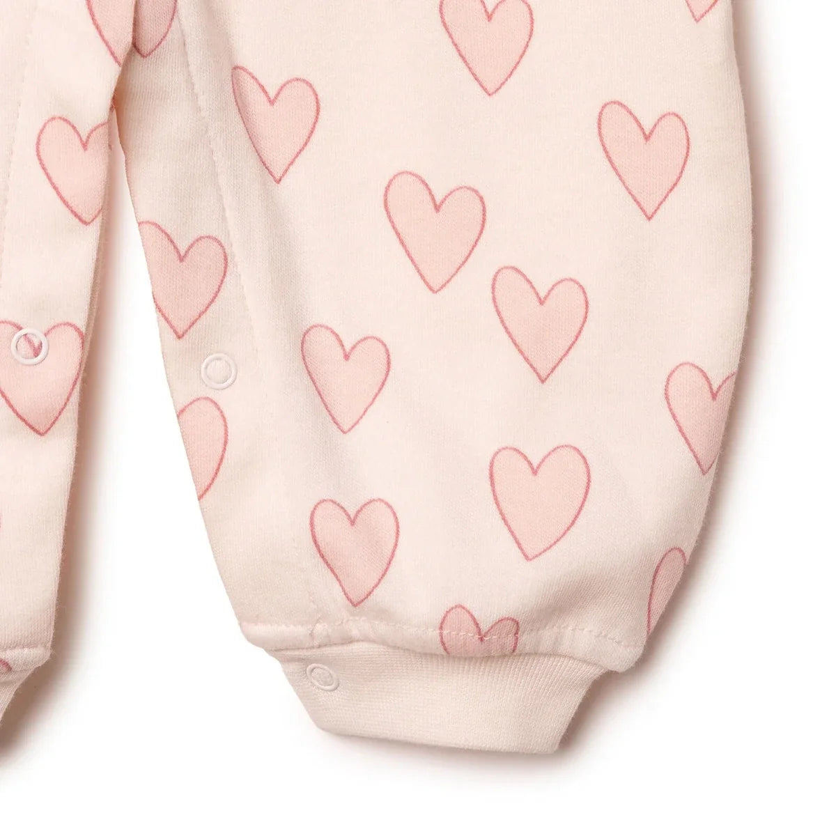 HelloBaby Heart Print Footless Baby Sleepsuit (Newborn to 6-9 Months)