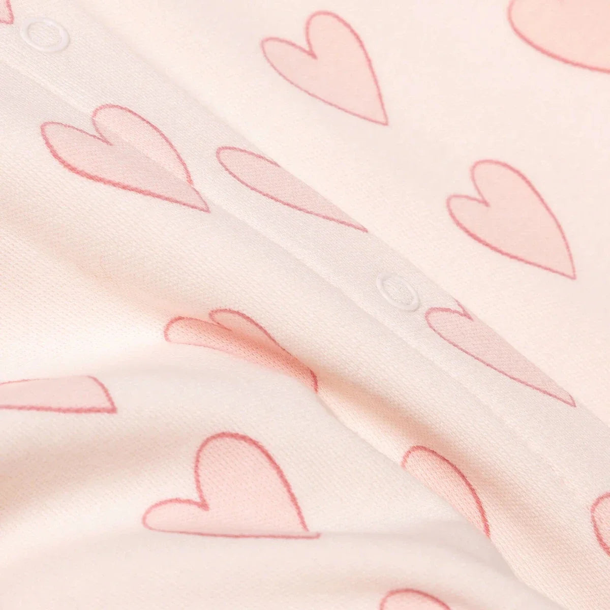 HelloBaby Heart Print Footless Baby Sleepsuit (Newborn to 6-9 Months)