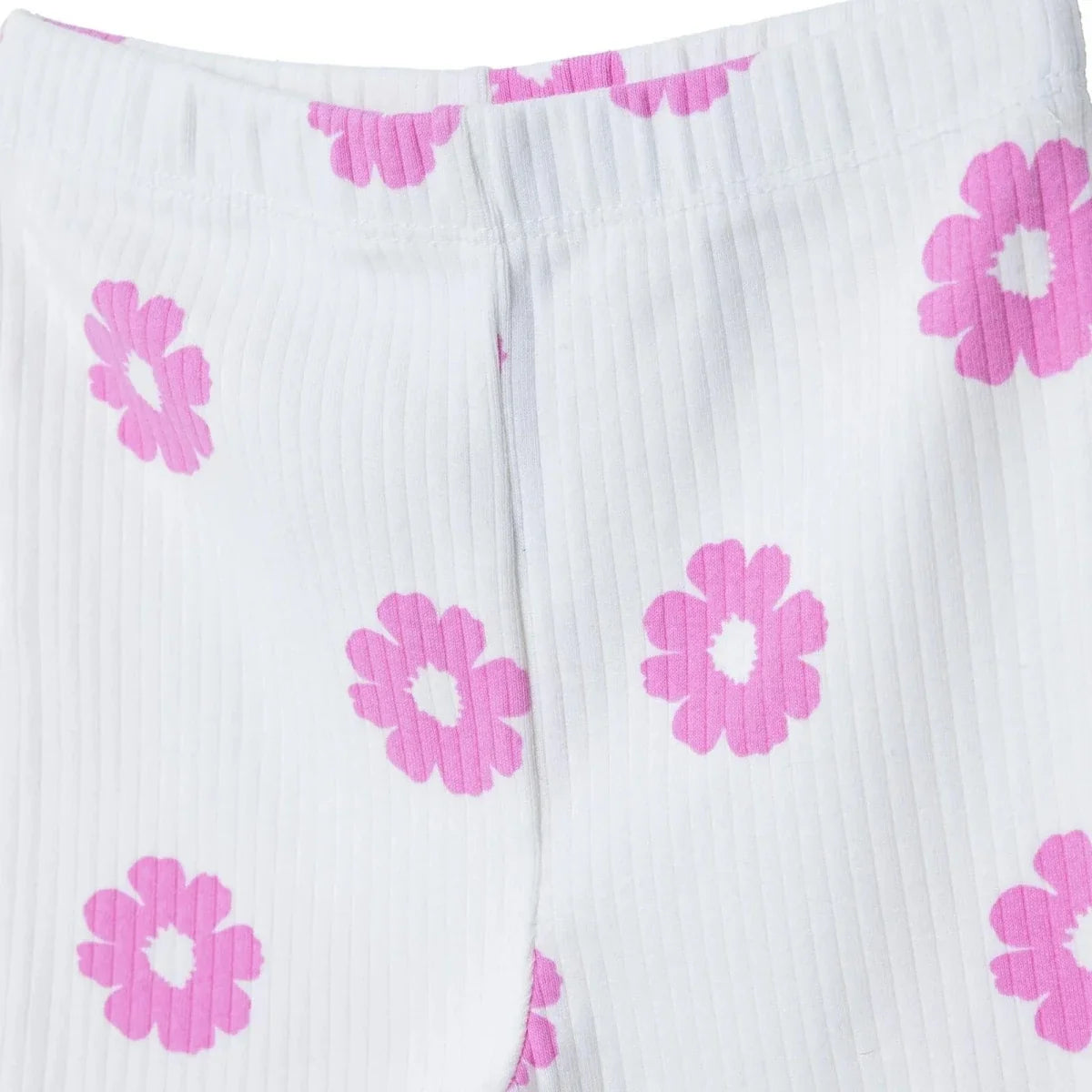 HelloBaby Floral Print Ribbed Baby Leggings (3-6 Months to 4-5 Years)