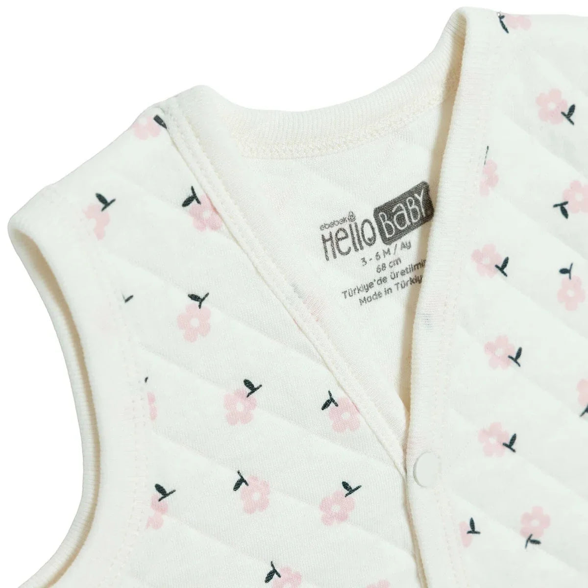 HelloBaby Animal Print Crew Neck Quilted Baby Gilet (1-3 Months to 18 Months-2 Years)