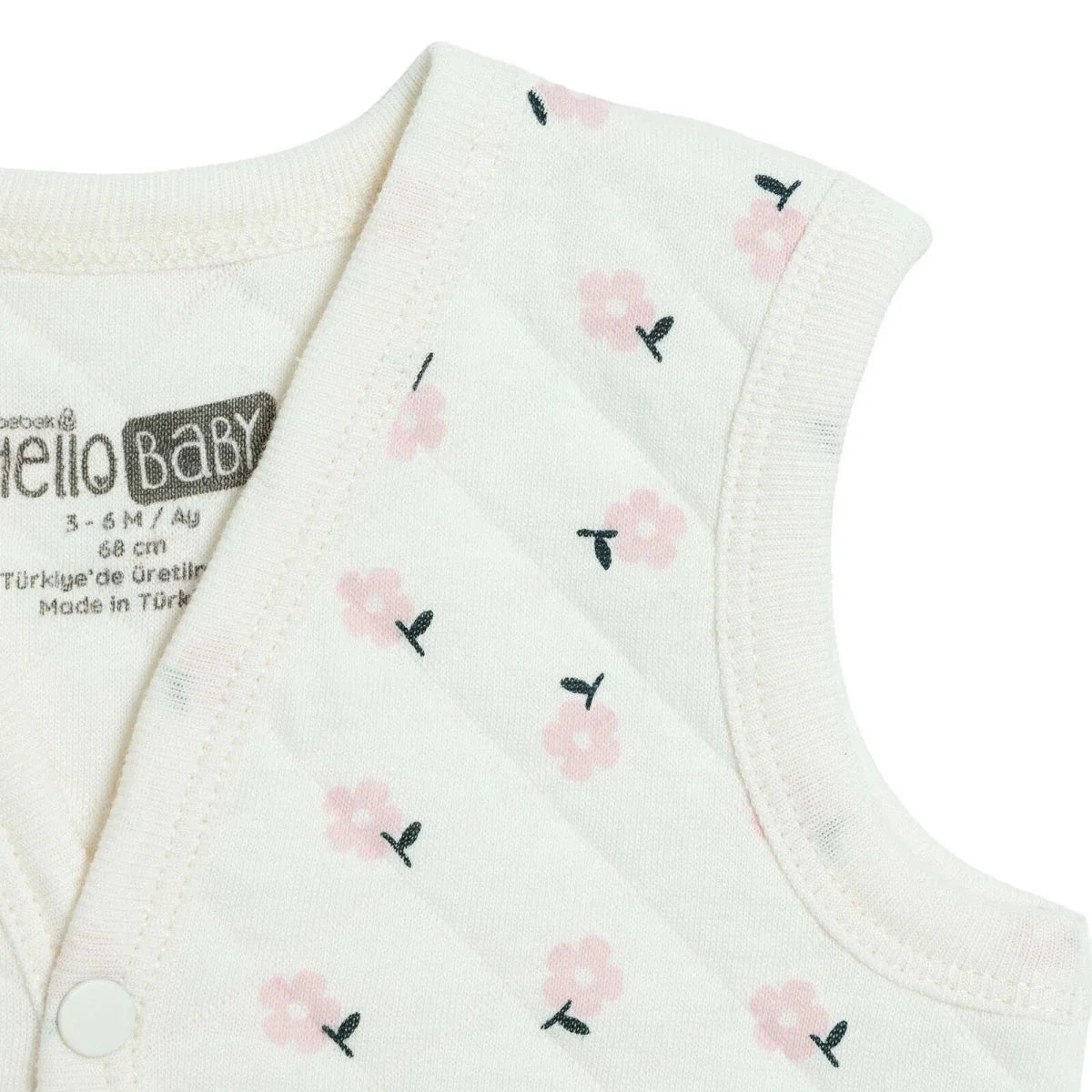 HelloBaby Animal Print Crew Neck Quilted Baby Gilet (1-3 Months to 18 Months-2 Years)