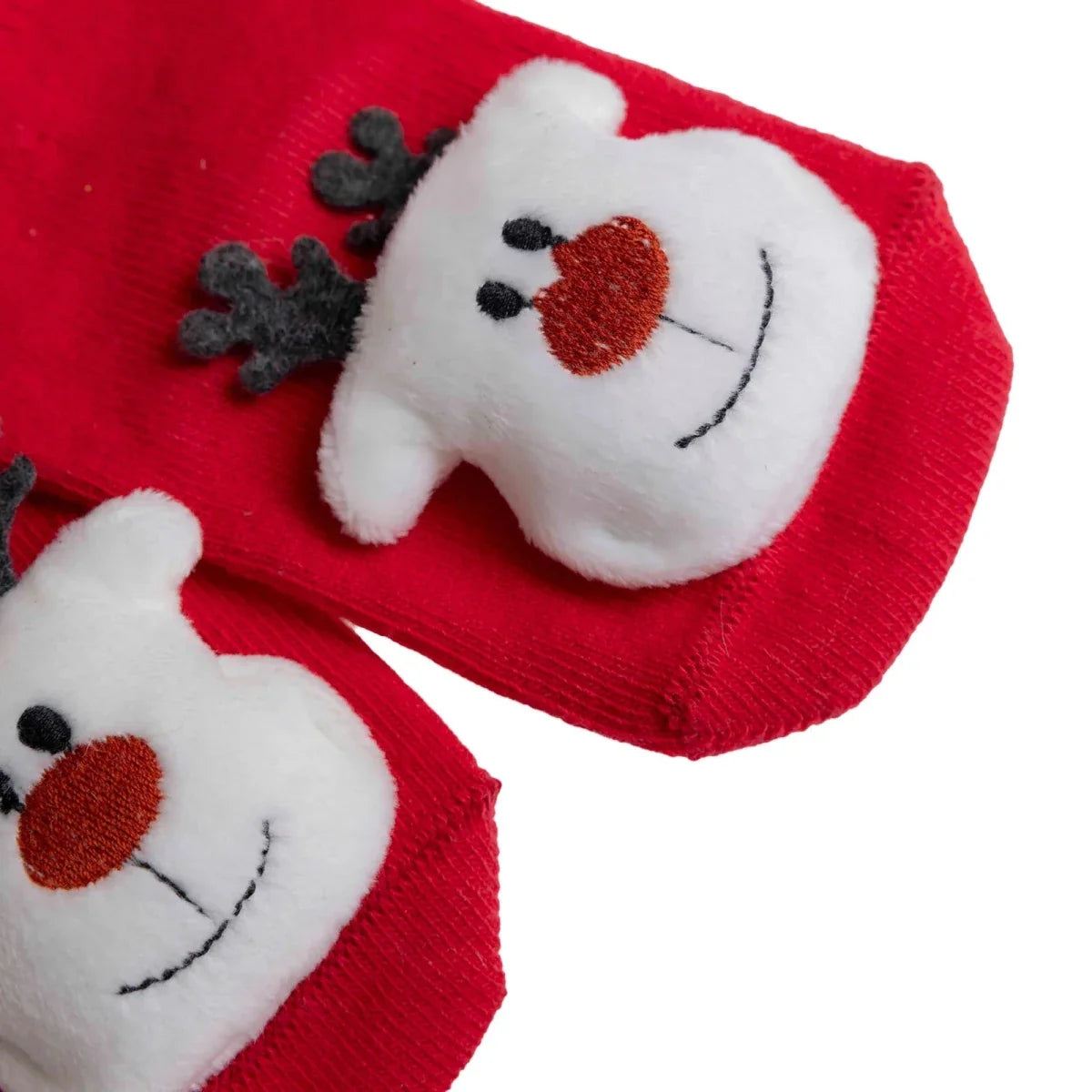 HelloBaby Reindeer Print Animal Novelty Baby Socks (Newborn to 12 Months)