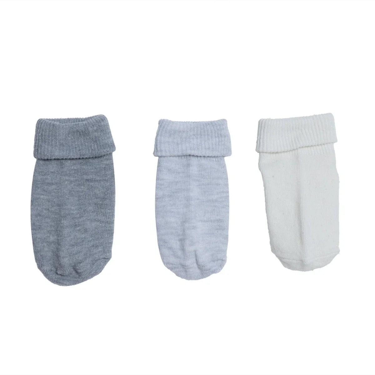 HelloBaby 3 Pack Roll-Top Baby Socks (Newborn to 12-24 Months)