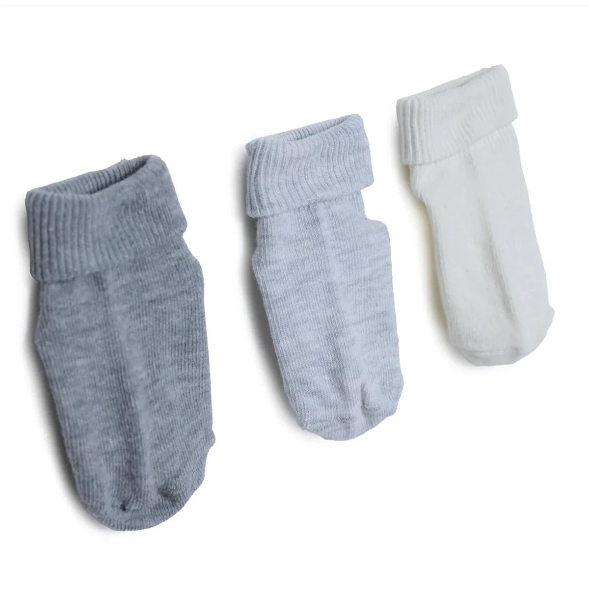 HelloBaby 3 Pack Roll-Top Baby Socks (Newborn to 12-24 Months)