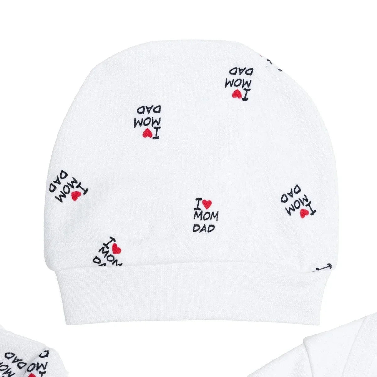 HelloBaby Slogan Print Baby Bodysuit, Hat & Footed Sleepsuit Set (Newborn to 6-9 Months)