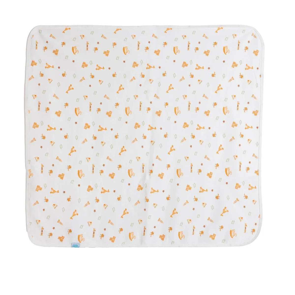 Little Dreams Rocket Print Jersey Baby Blanket (80 x 90 cm)