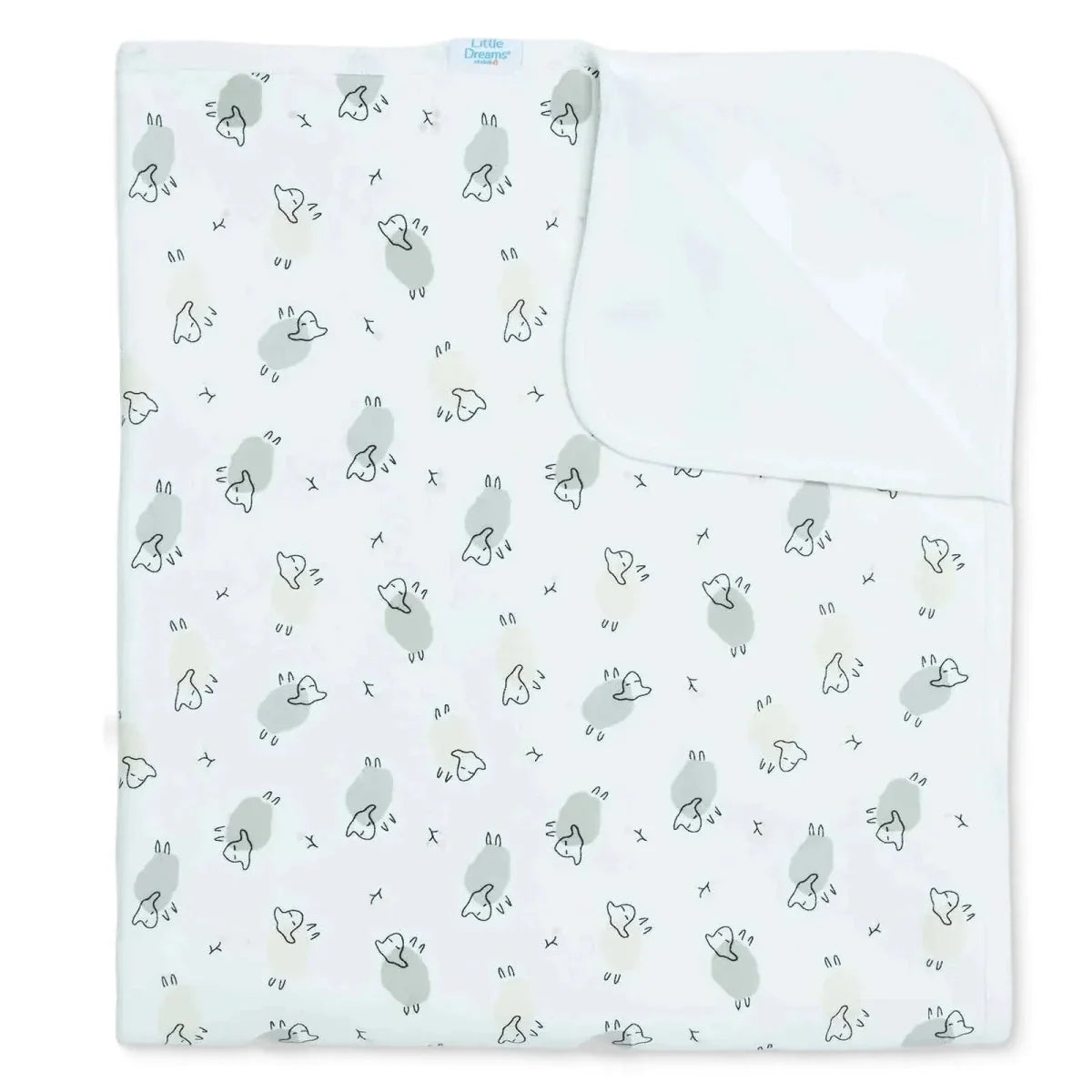 Little Dreams Animal Print Jersey Baby Blanket (80 x 90 cm)