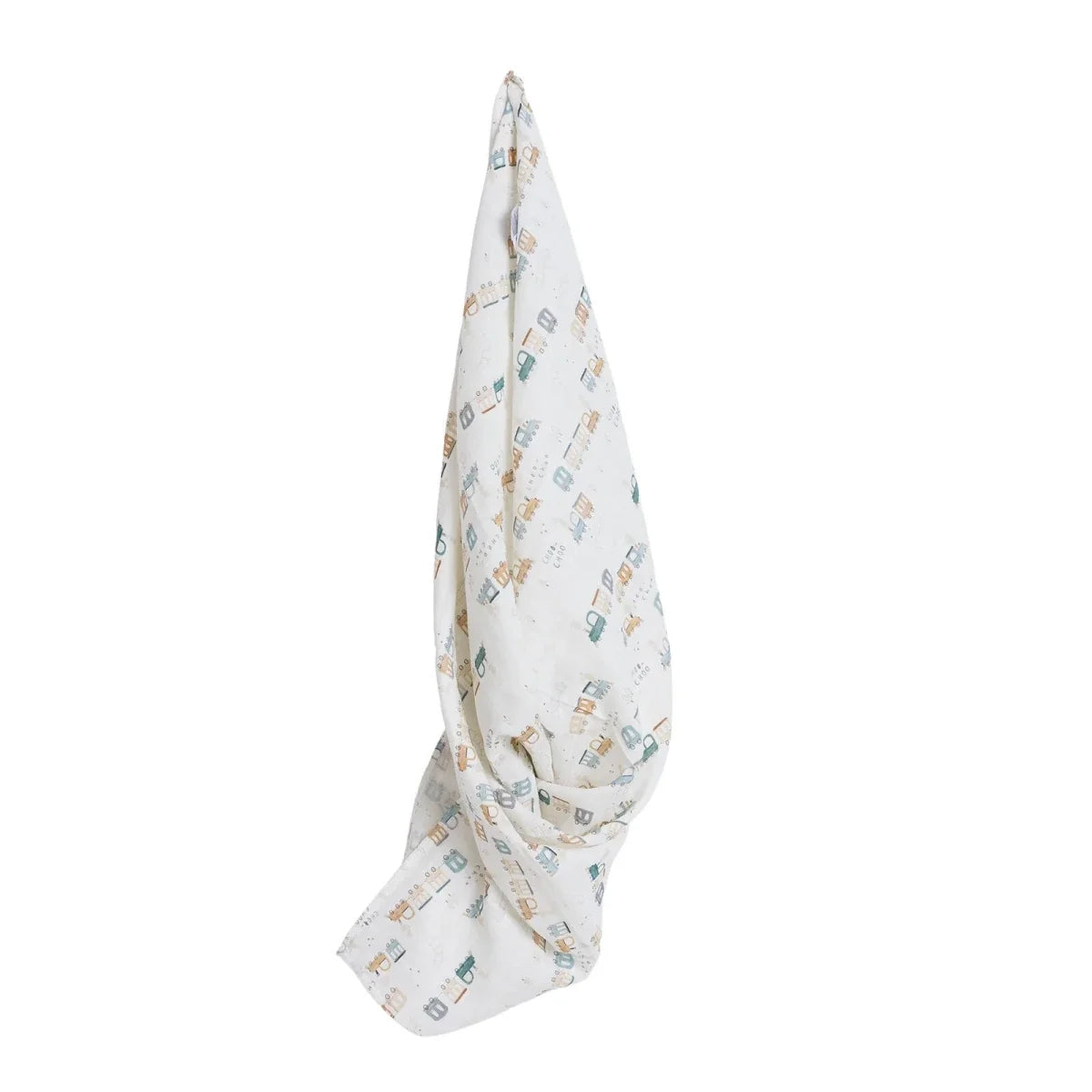 Little Dreams Vehicle Print Muslin Baby Blanket (100 x 110 cm)
