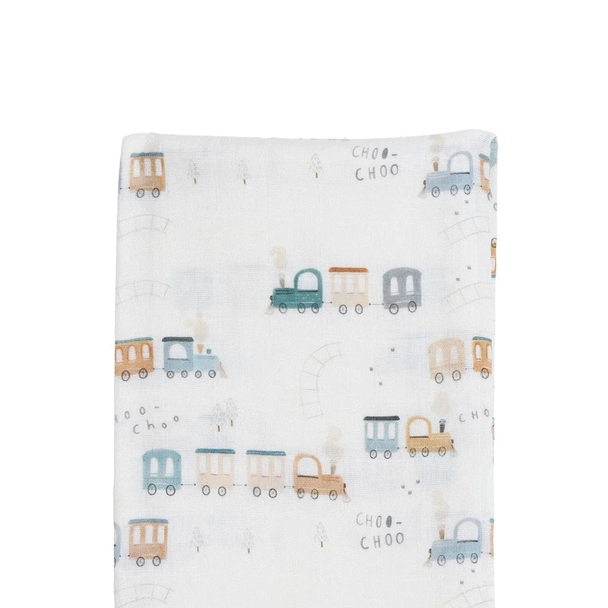 Little Dreams Vehicle Print Muslin Baby Blanket (100 x 110 cm)