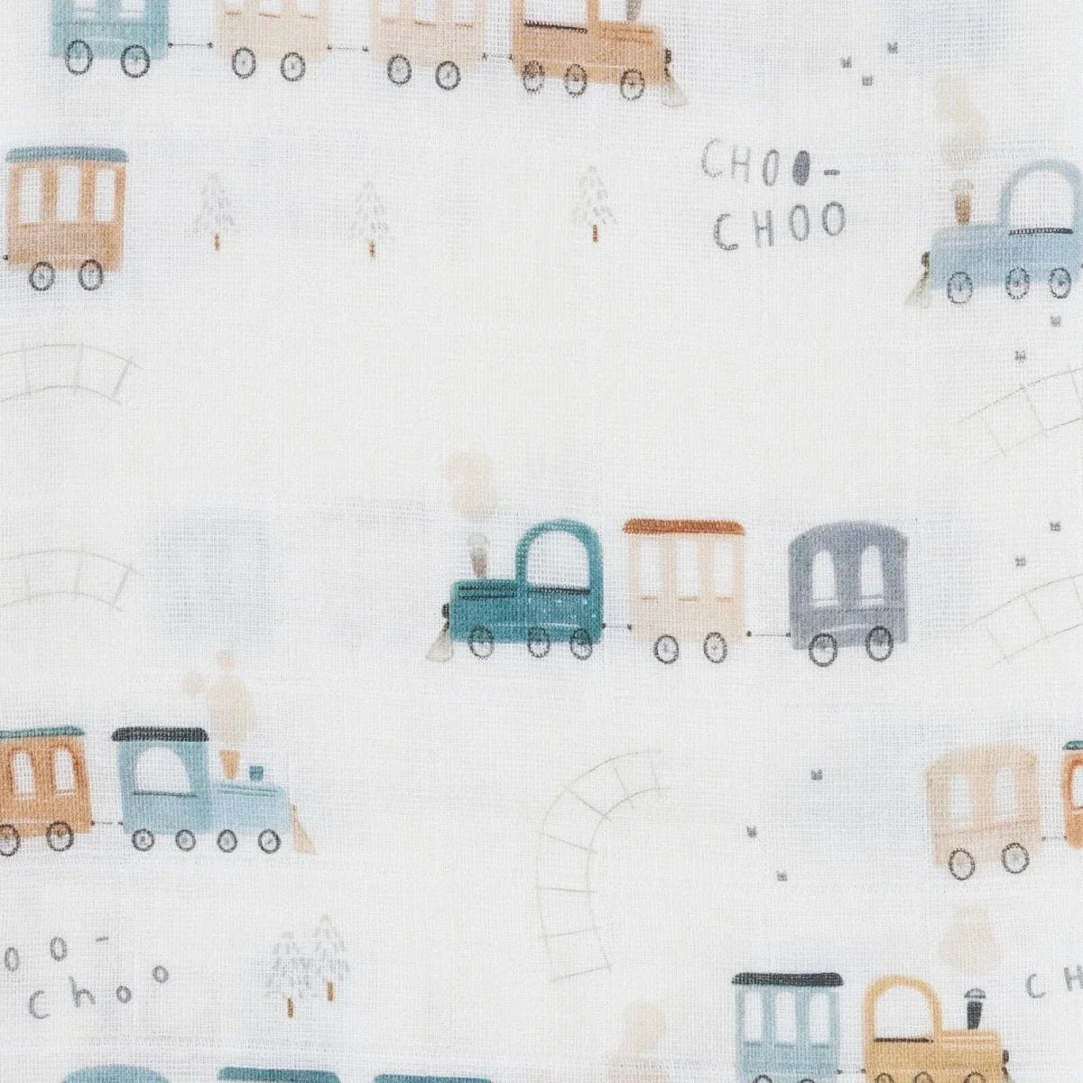 Little Dreams Vehicle Print Muslin Baby Blanket (100 x 110 cm)