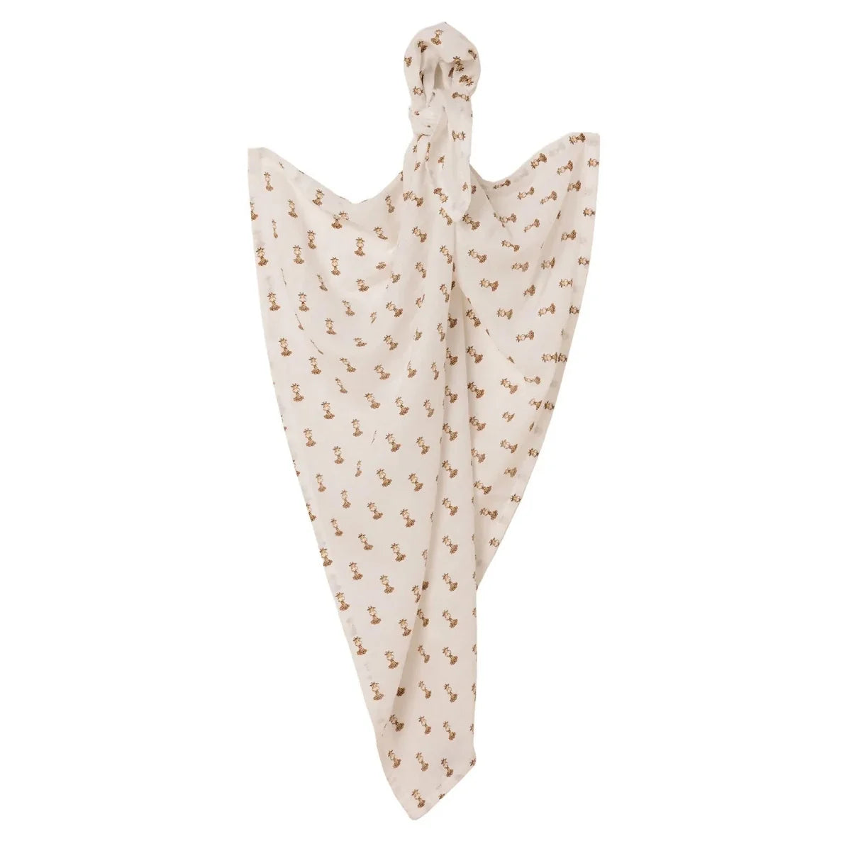Little Dreams Tie-Fastening Animal Print Muslin Baby Blanket (100 x 110 cm)